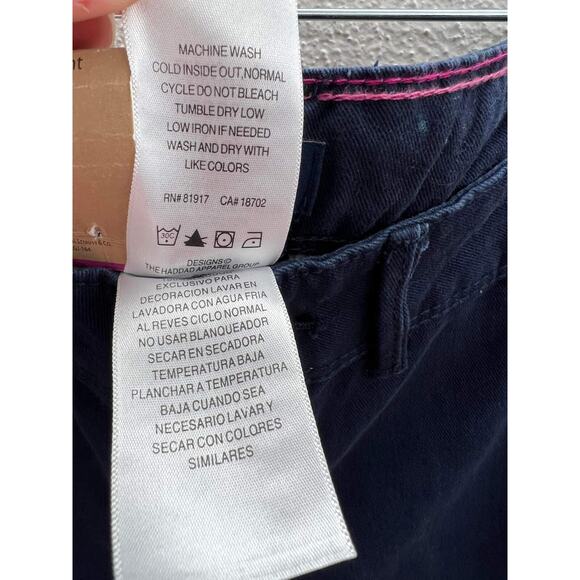 NWTs Children Girls Levi Jean Navy Blue Slim Straight Fit Jeans Size 16 Regular - Picture 5 of 16